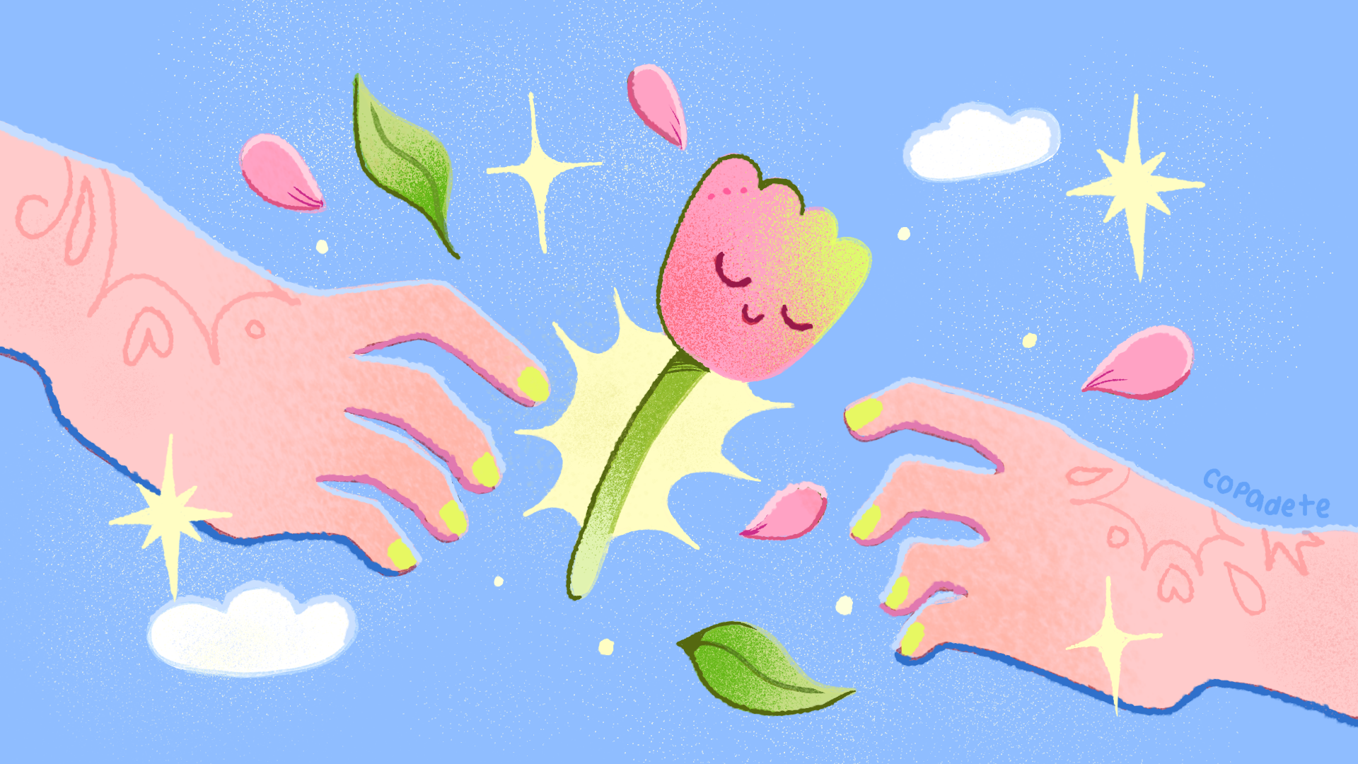 Ilustración de plantas para el blog