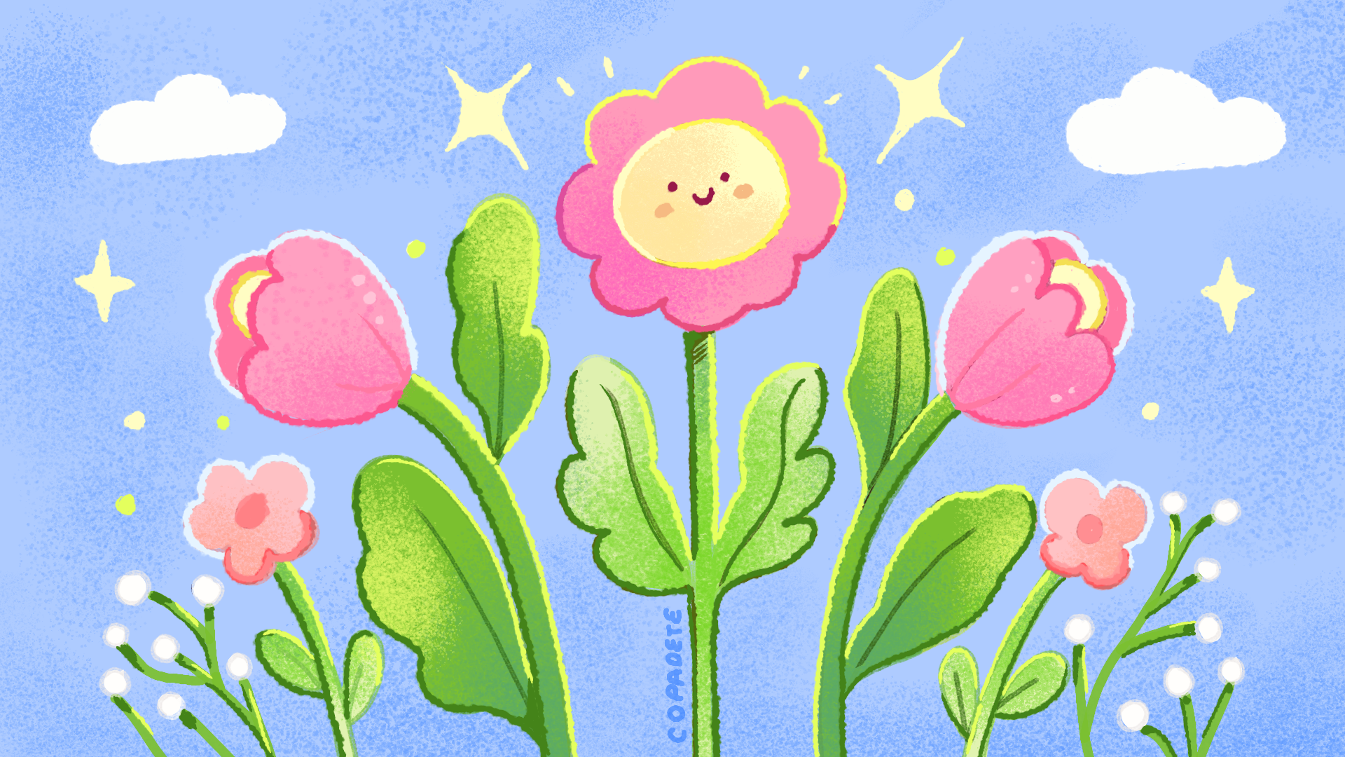 Ilustración de plantas para el blog