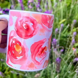 Taza rosas