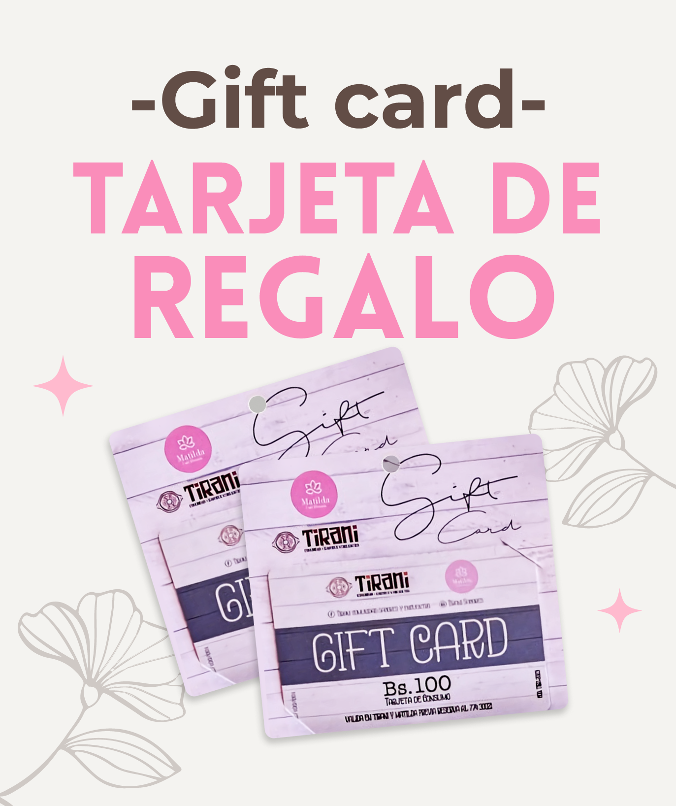 Compra una giftcard